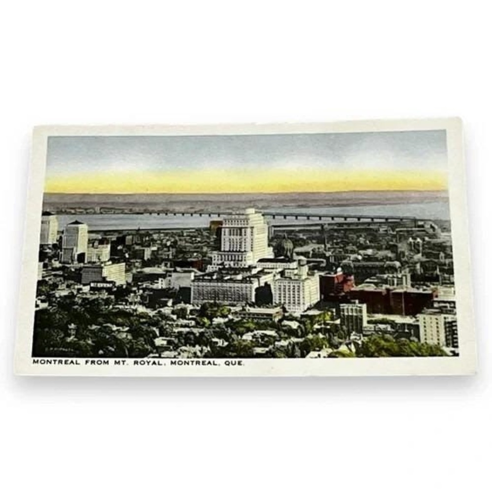 Postcard Montreal From Mt Royal Montreal Quebec Canada White Border Card C244